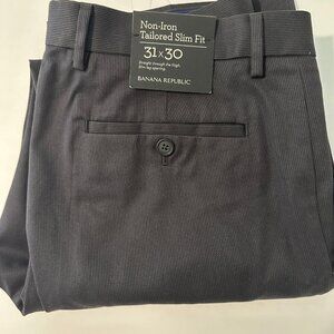 NWT Banana Republic Mens Navy Pinstripe Dress Pants